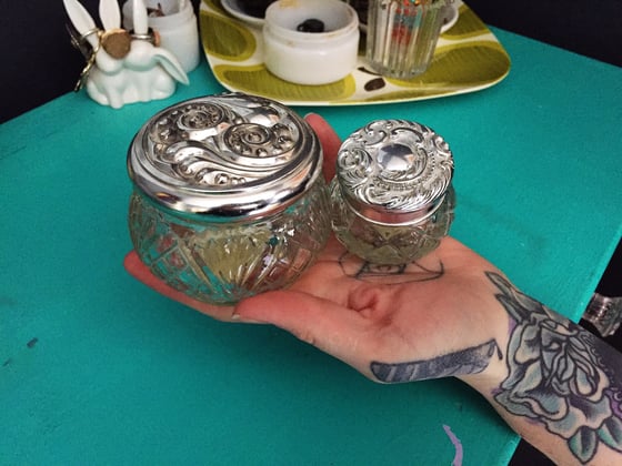 Image of Vintage Avon Cosmetic Jars