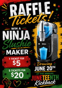 Ninja Slushie Raffle 