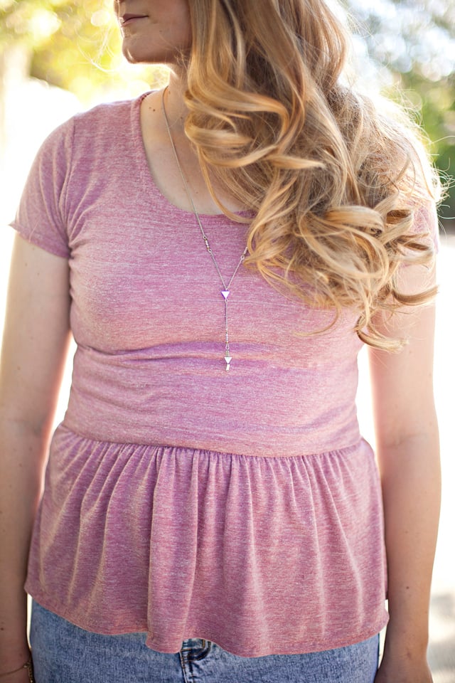 Image of women's PENELOPE knit PEPLUM PDF +