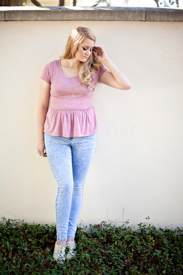 Image of women's PENELOPE knit PEPLUM PDF +