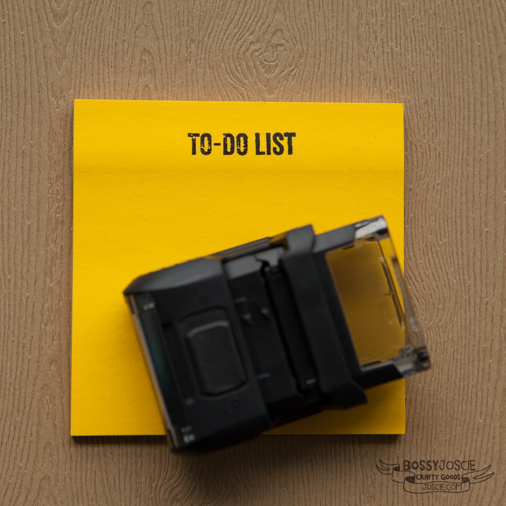 Image of To Do List, self inking
