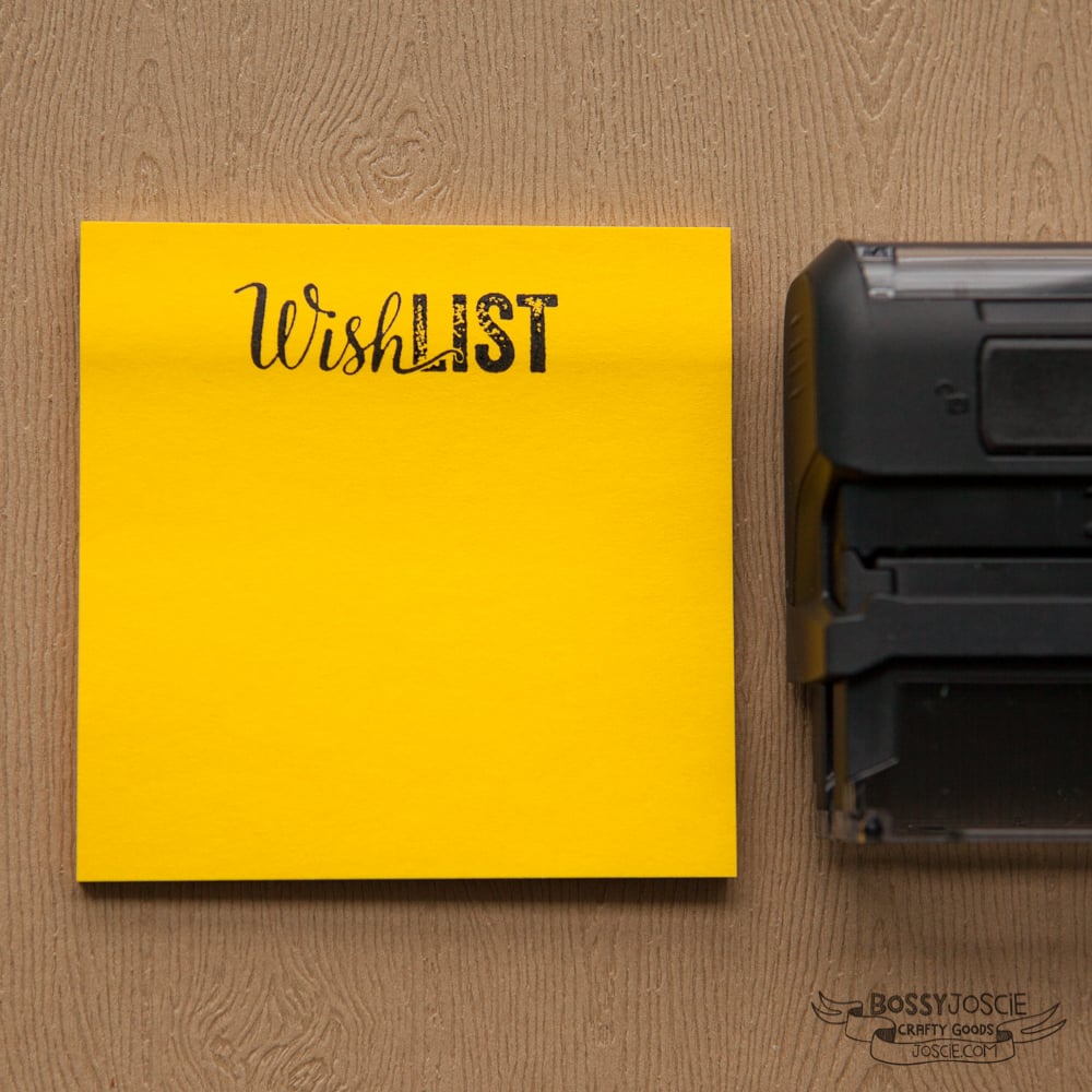 Image of Wish List Self Inking Stamp
