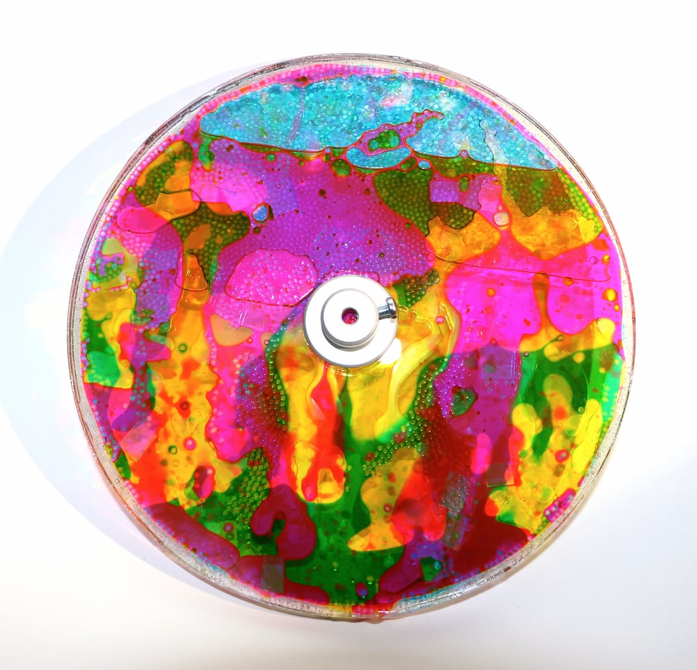 Image of 6" oil wheel with pure liquids