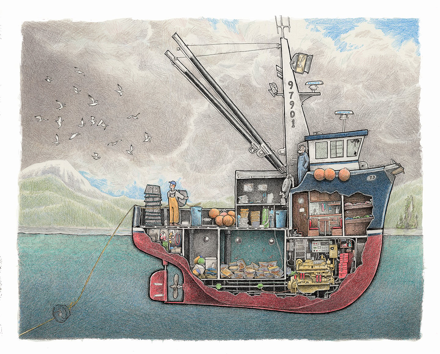 Shrimp Boat # 1 / The Scow