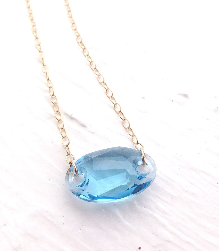 Image of Aqua Light Glisten Necklace