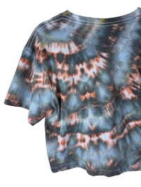 Image 6 of XS Crop Tee in Ember Ice Dye