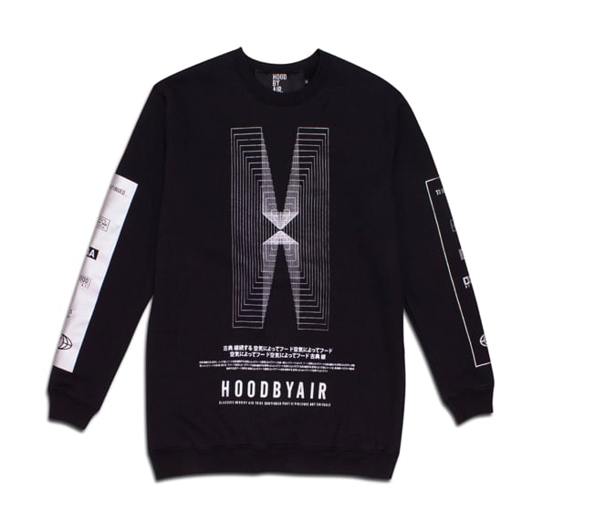 Image of Hood by Air Movie Metallic Sweatshirt
