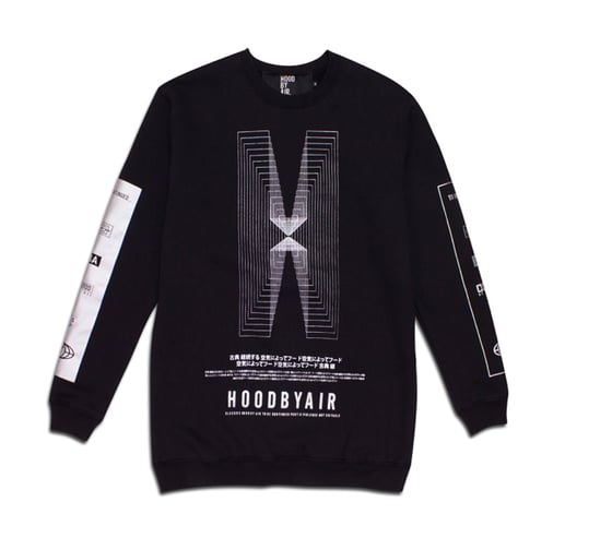 Image of Hood by Air Movie Metallic Sweatshirt