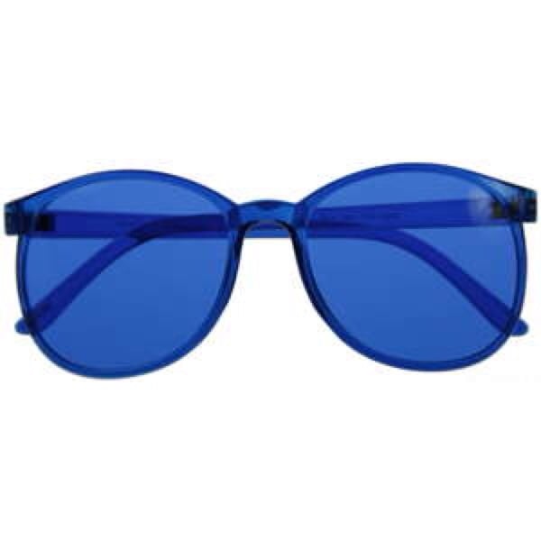 Image of Blue (Throat Chakra) - Color therapy Glasses (UV 400)