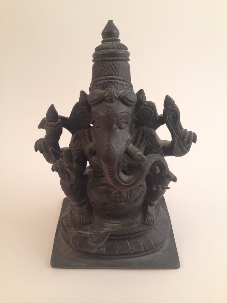 Image of Small Bronze Ganesh Statue