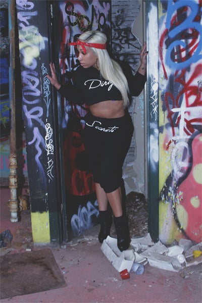 Image of Two-Piece Crop Sweat Suit