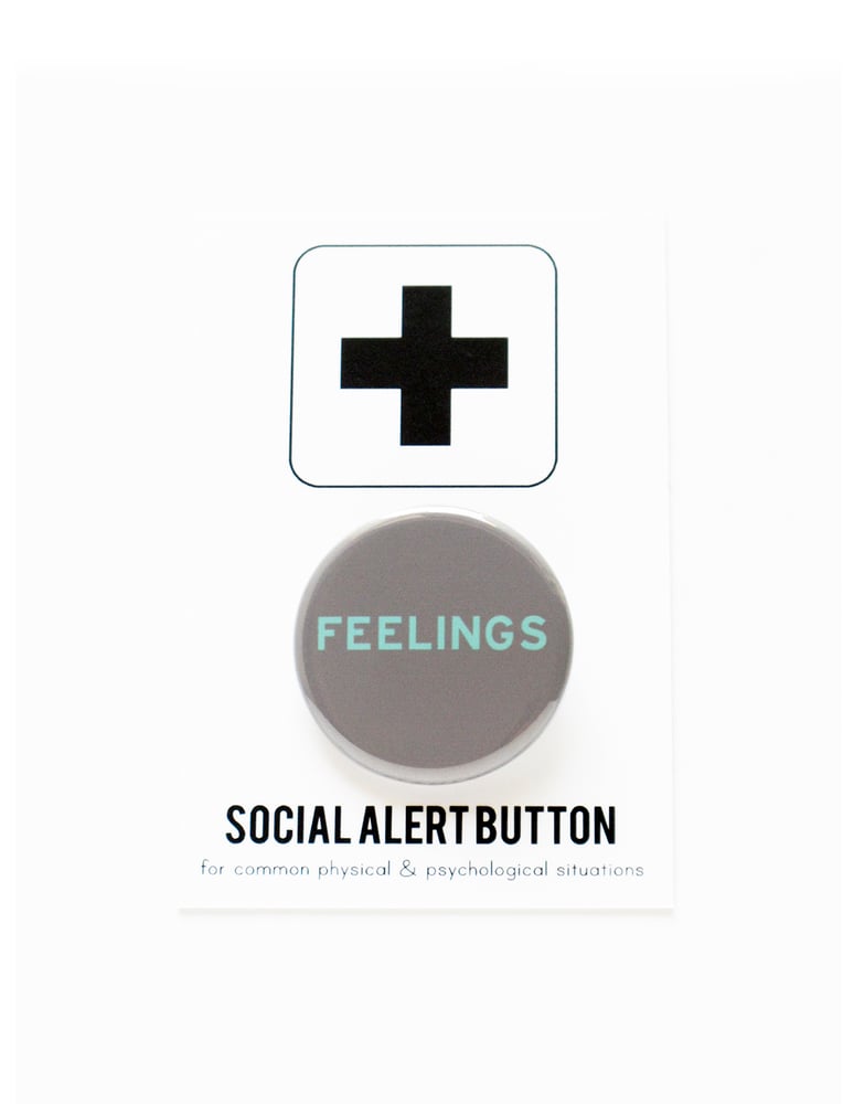 Image of FEELINGS Pinback Button Badge