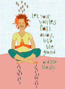 Image of let your worries fall away PRINT