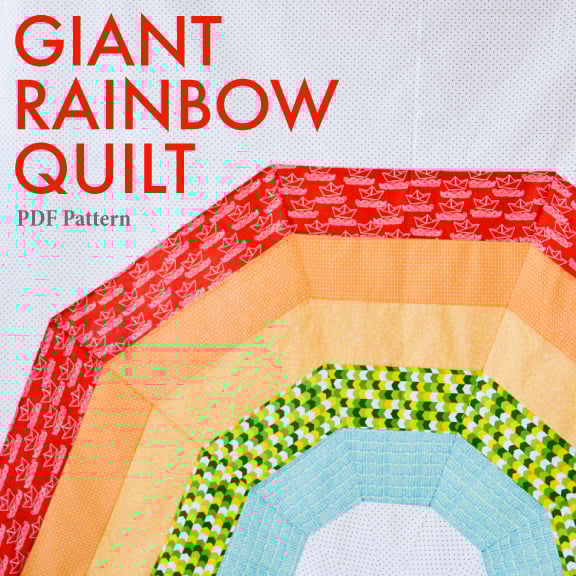 Image of Giant Rainbow Quilt