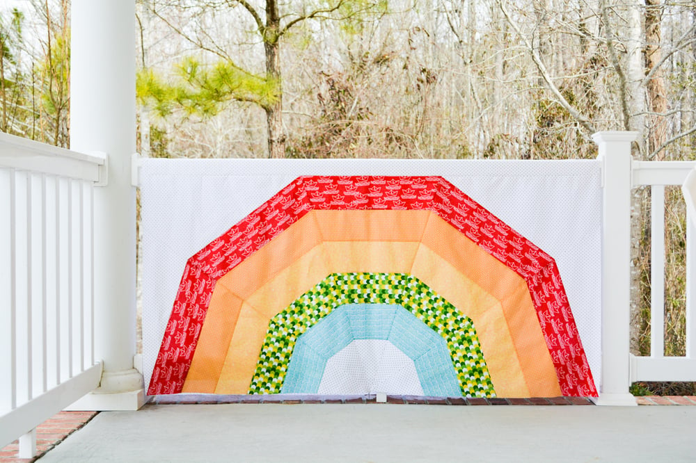 Image of Giant Rainbow Quilt