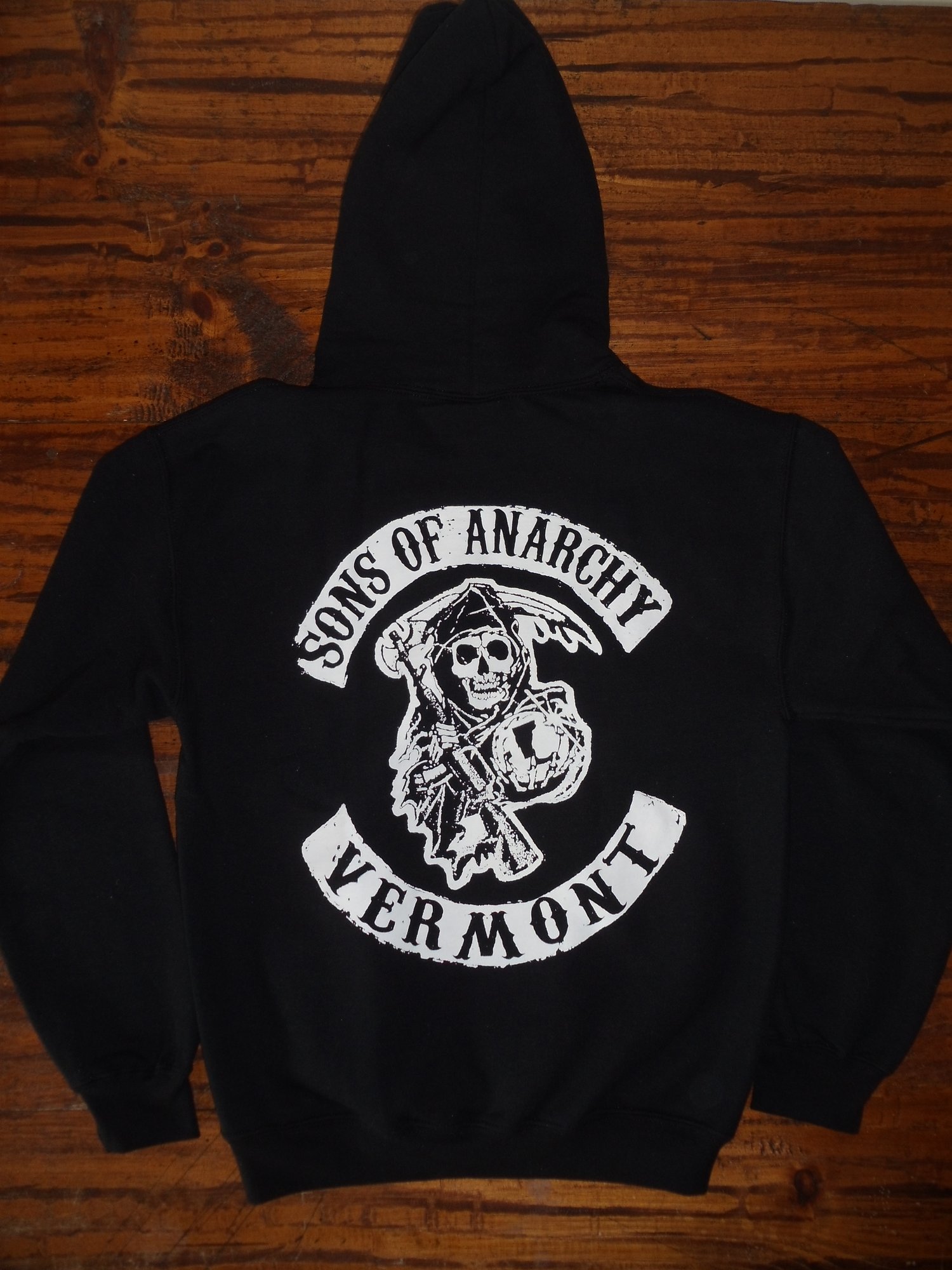 Image of Sons of Anarchy Hooded Sweatshirt - 802 Vermont Clothing - Vermont hoodie - Vermont Sweatshirt