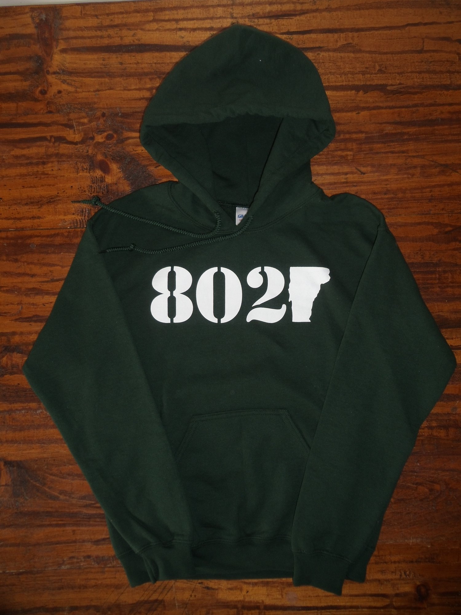 Image of 802 Classic Vermont Hooded Sweatshirt - Vermont Sweatshirt - 802 Hoodie - Vermont Hoodie