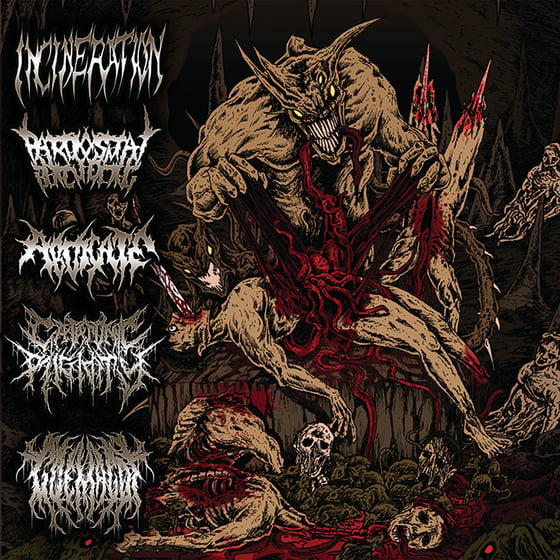 Image of Horrendous Forms of Human Ruination-5way split cd