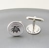 Silver Bee Cufflinks