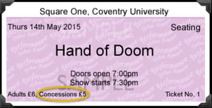 Image of Concessions (Seating Ticket)