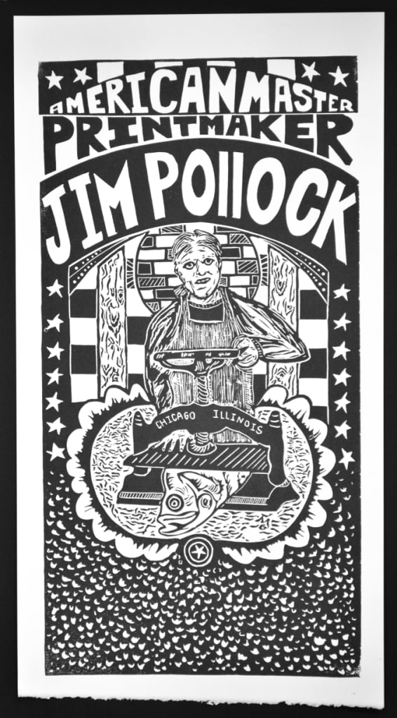 Jim Pollock:  American Master Printmaker Black, Blue or Red