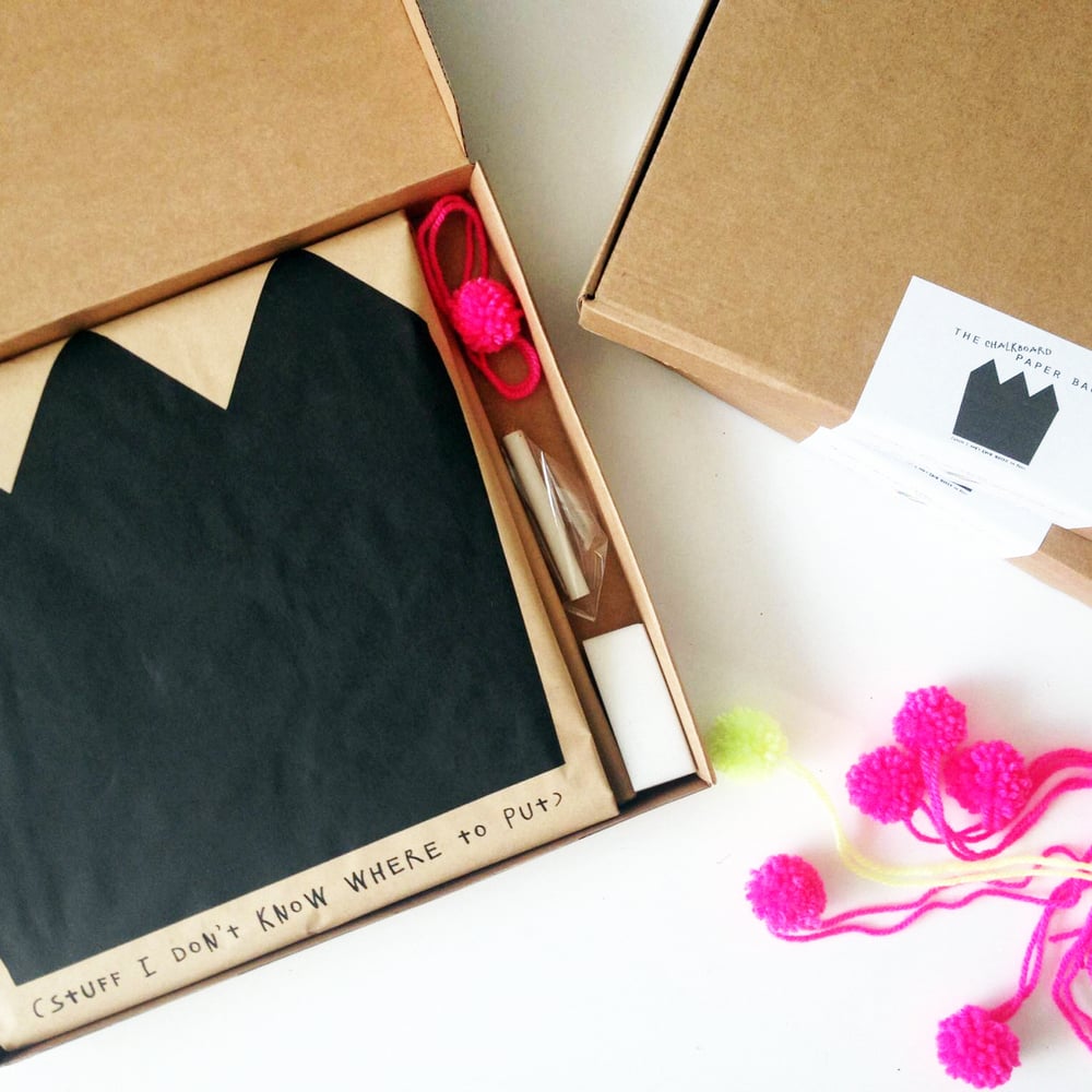 Image of CHALKBOARD PAPER BAG