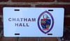 Vintage Chatham Hall License Plate