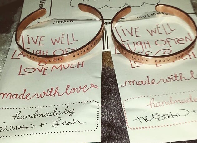 Image of The Heart Wants What The Heart Wants - Handmade Copper Bracelet