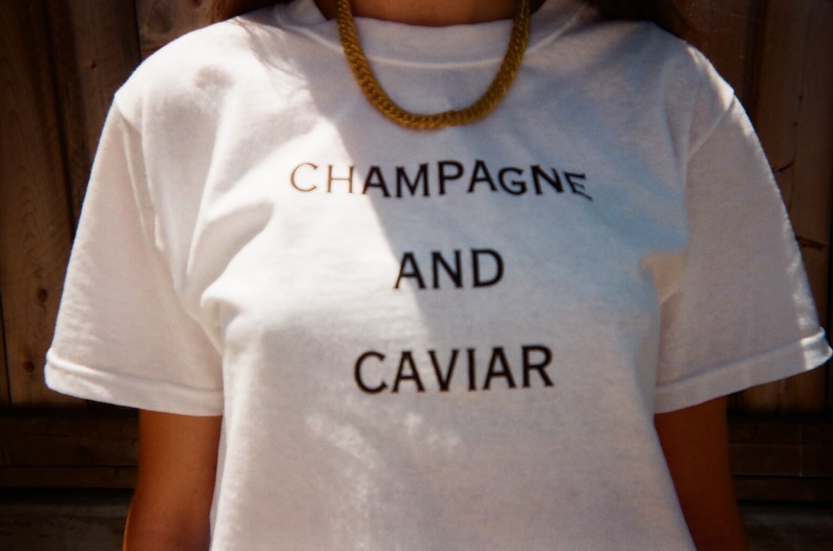 rails champagne bottle shirt