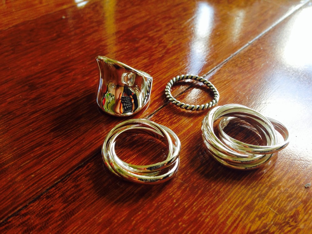 Image of Variety Silver Rings (dress & 925)