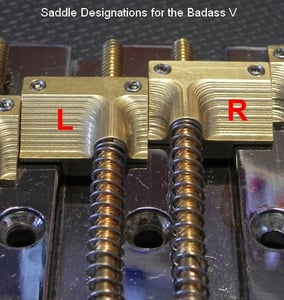 Image of BA V Bass Bridge - Saddle Upgrade/Replacement Set (Saddles Only)