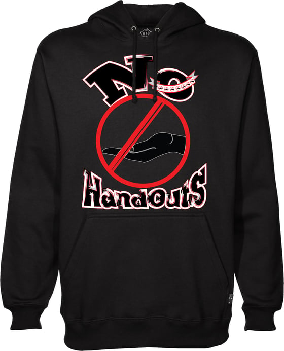 Image of Original Black and Red No Handout Hoodie