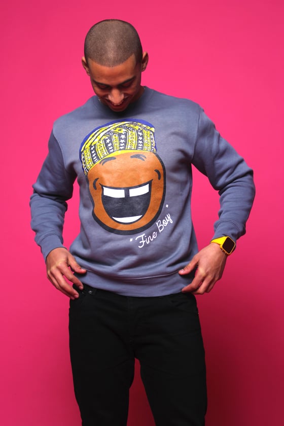 Image of AFRO EMOJI "FINE BOY" JUMPER