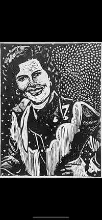 Image 1 of “Walkin’ After Midnight” Limited Edition Lino Print