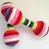 Anne Claire Petit Classic Crochet Baby Rattle