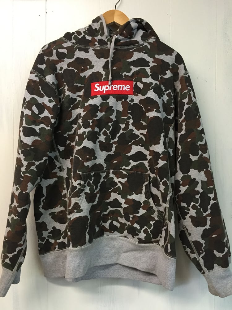 Supreme box logo hoodie camo Clearance