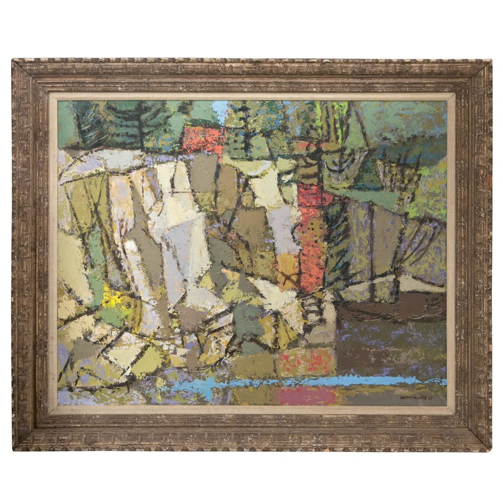 Image of Mid Century Oil Painting by listed artist Everett C. McNear, ca.1963