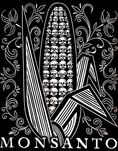 Image of "Monsanto" Linocut Print