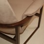 Image of Pair of curved back Milo Baughman Chairs
