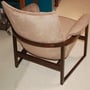 Image of Pair of curved back Milo Baughman Chairs