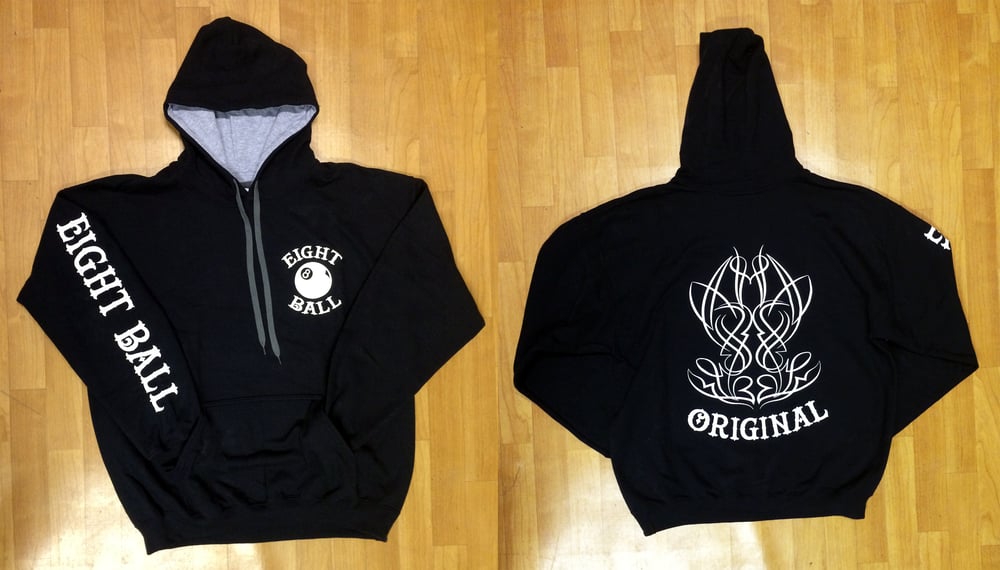 Image of 8 Ball Hoody - Black and Grey