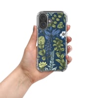 Image 7 of Art Nouveau Inspired Blue Boho Floral Clear Case for iPhone®