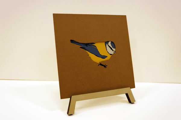 Image of Paper Blue Tit Poster