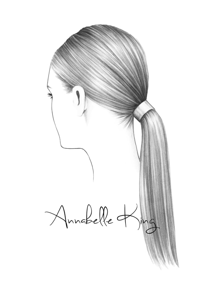 Image of Hair Illustration no.2 Original A5