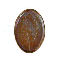 Image 3 of Leaf Embossed Handpinched Small Platter