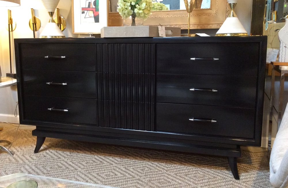 Image of Ebonized Dresser or Credenza by American of Martinsville