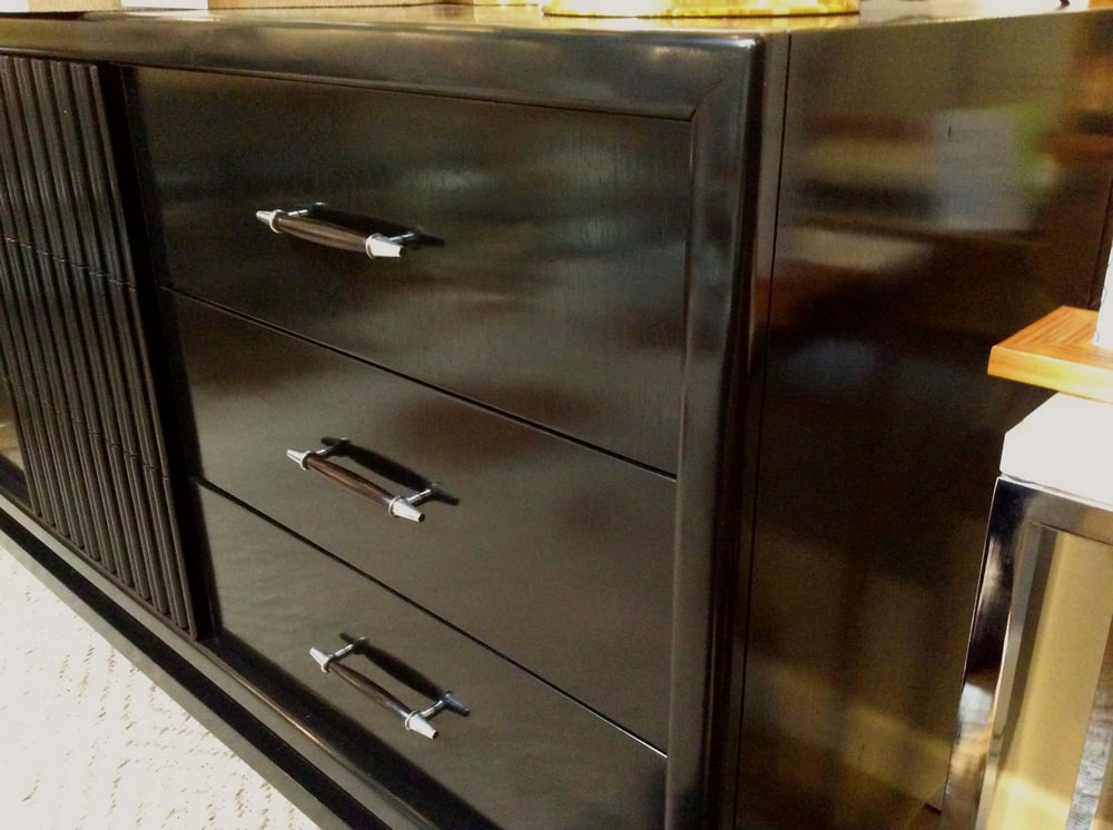 Image of Ebonized Dresser or Credenza by American of Martinsville