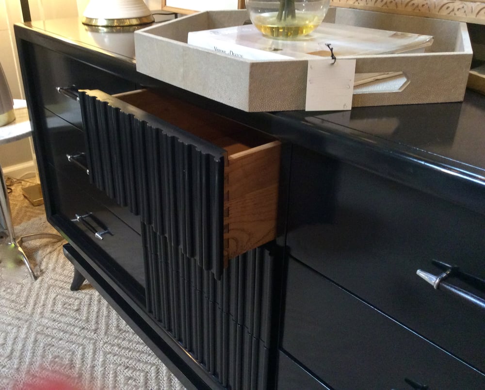 Image of Ebonized Dresser or Credenza by American of Martinsville