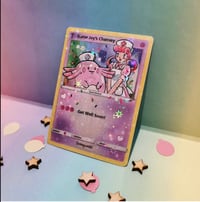 Nurse Joys Chansey Get Well Soon Trading Card