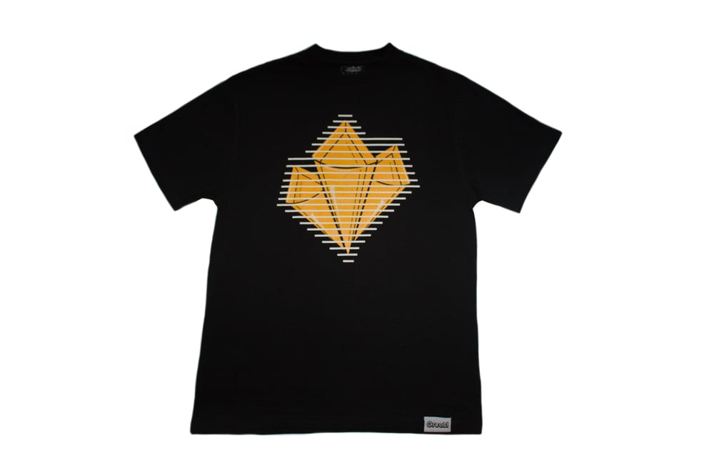 Image of Prism Tee (Gold/Wht)